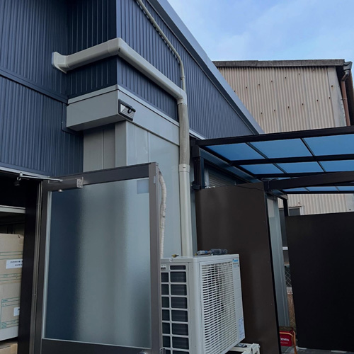 空調設備の設置現場